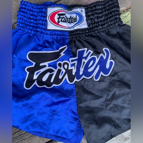 Fairtex Blue and Black Muay Thai Shorts - Picture 4 of 11